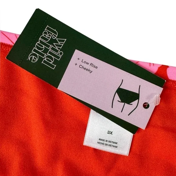 Wild Fable Floral Bikini Bottom Size 3XL Low Rise Cheeky NWT - Picture 6 of 9